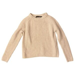 JENNI KAYNE cashmere fisherman sweater Women’s 100% Cashmere Crew Neck Size S